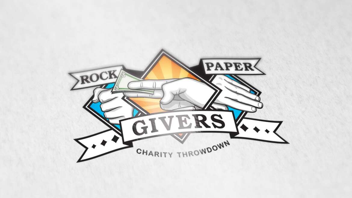 Rock, Paper, Givers Logo Design