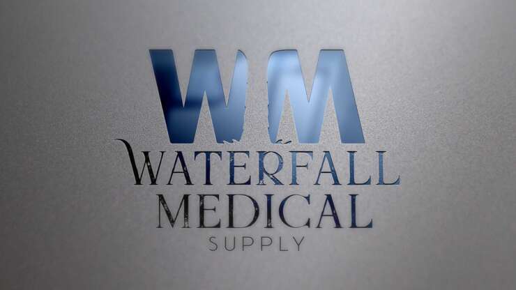 Waterfall Medical Supply Logo Design